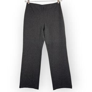 Eileen Fisher Melanged Viscose Stretch Ponte Pant SIZE S Charcoal Pullon